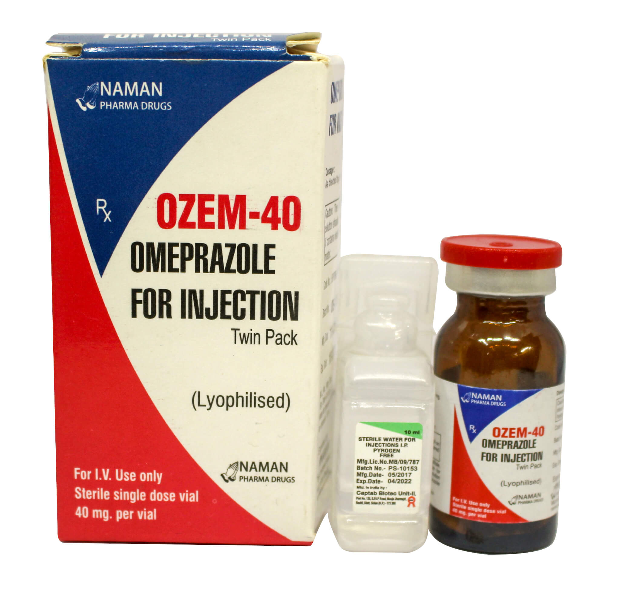 Ozem-40mg-injection-omeprazole duodenal ulcers gastric ulcers reflux oesophagitis Zollinger-Ellison syndrome
